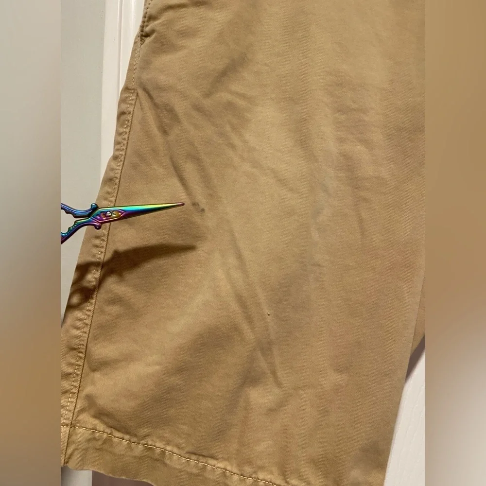 Banana Republic Size 29 Tan Khaki 100% Cotton Zip Up Chino Shorts